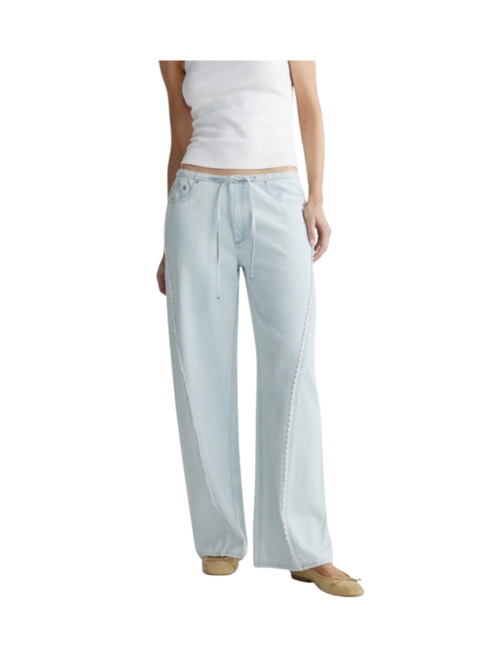 DL1961 Sienna Low-Slung Wide Leg Relaxed Jean $299 NWT sz 25